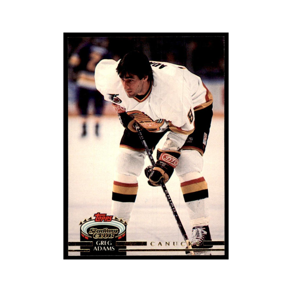 1992 Stadium Club Greg Adams Hockey Cards #232