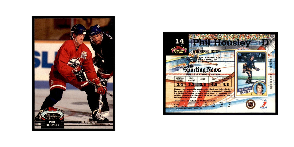 1992 Stadium Club Phil Housley Hockey Cards #14