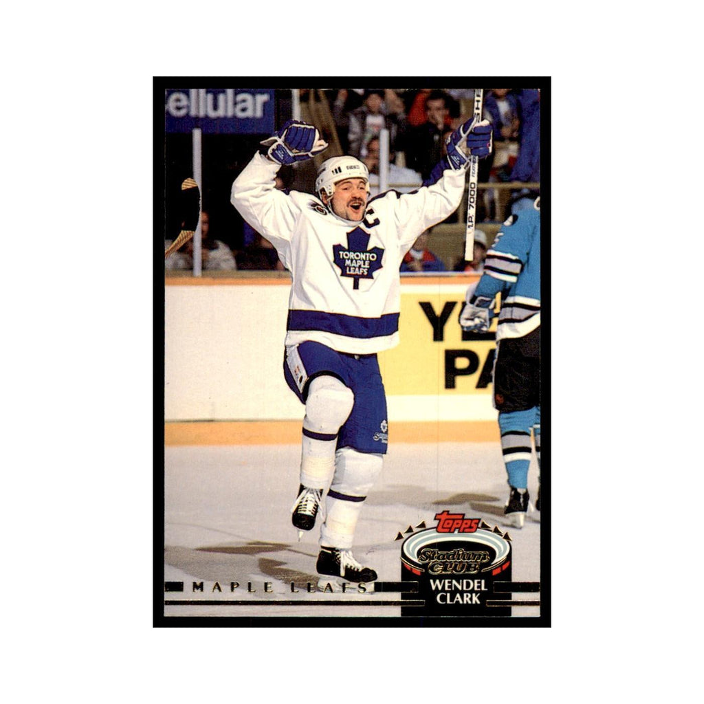 1992 Stadium Club Wendel Clark Hockey Cards #204
