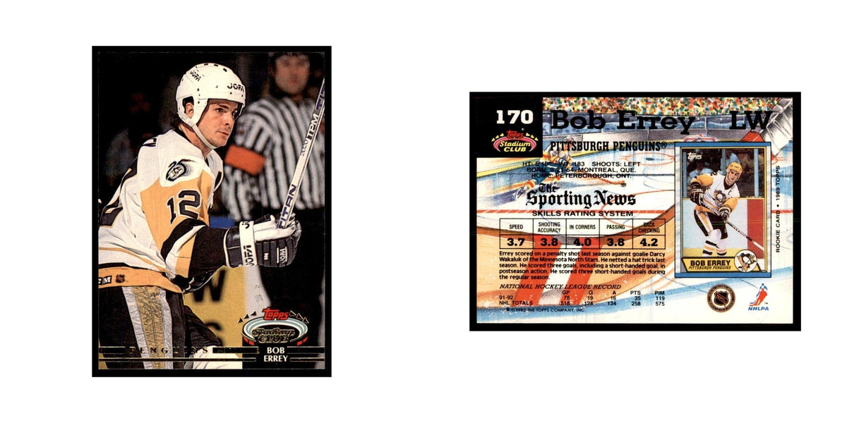 1992 Stadium Club Bob Errey Hockey Cards #170