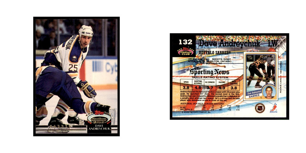 1992 Stadium Club Dave Andreychuk Hockey Cards #132