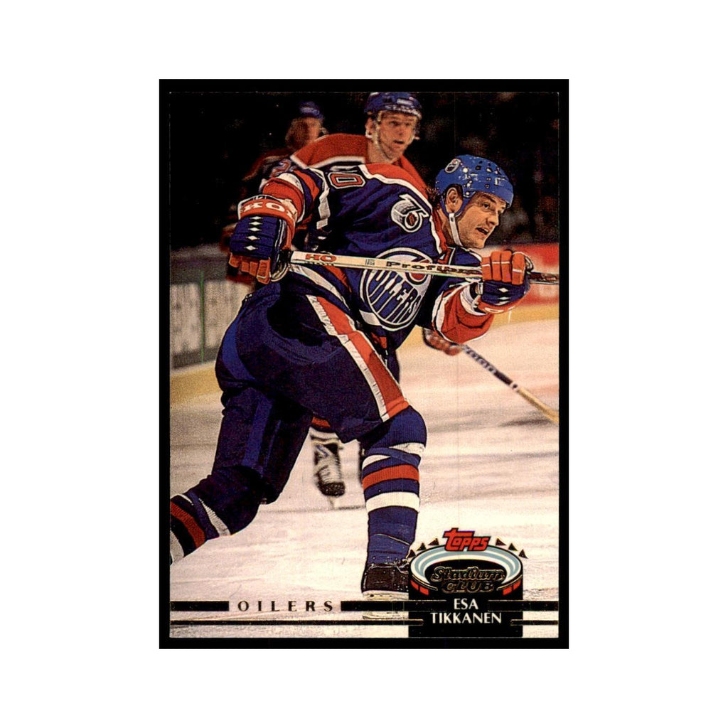 1992 Stadium Club Esa Tikkanen Hockey Cards #104