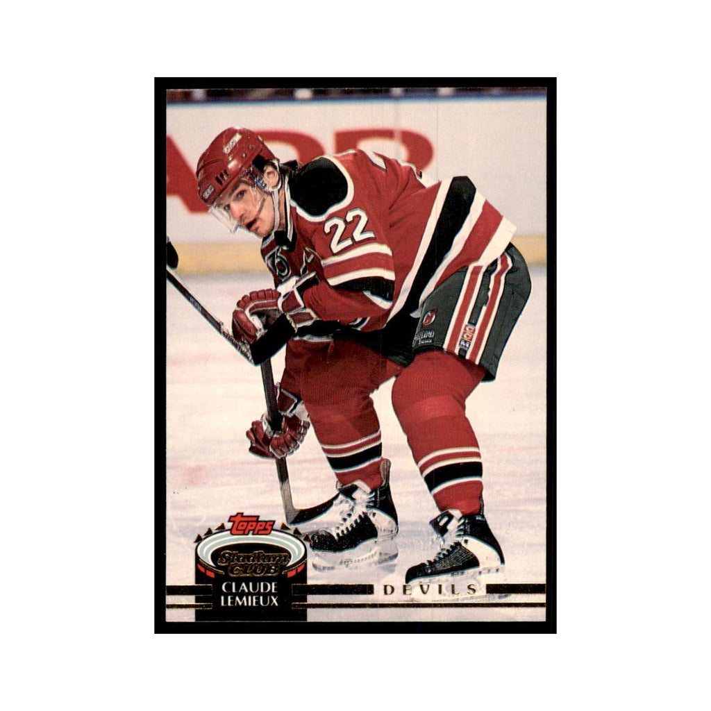 1992 Stadium Club Claude Lemieux Hockey Cards #50