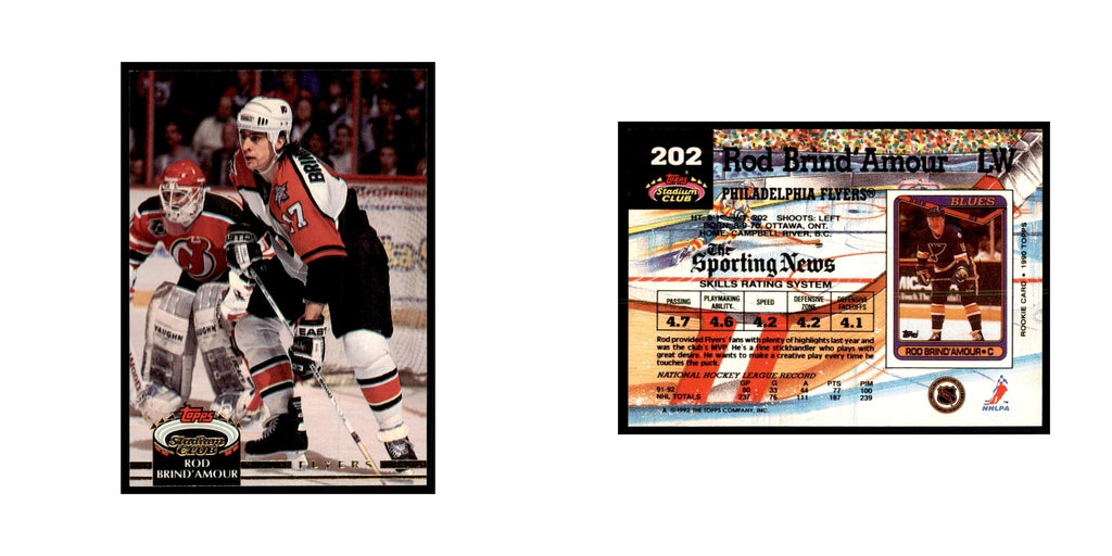 1992 Stadium Club Rod Brind'Amour Hockey Cards #202