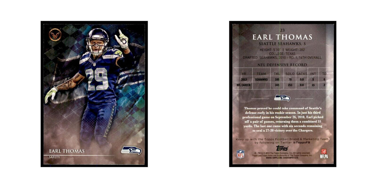 2014 Topps Valor Earl Thomas Football Cards #23
