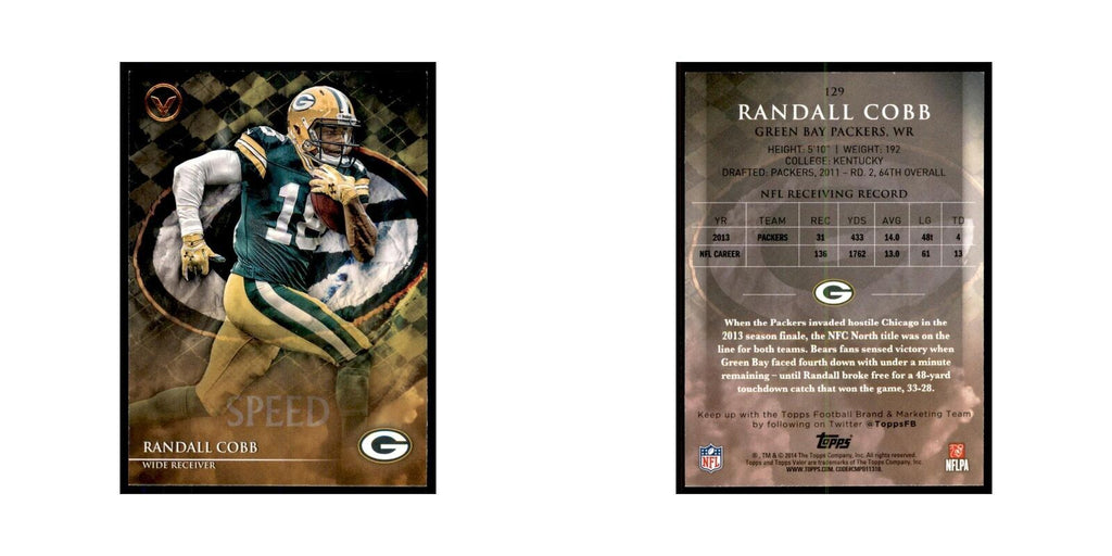 2014 Topps Valor Randall Cobb Football Cards #129