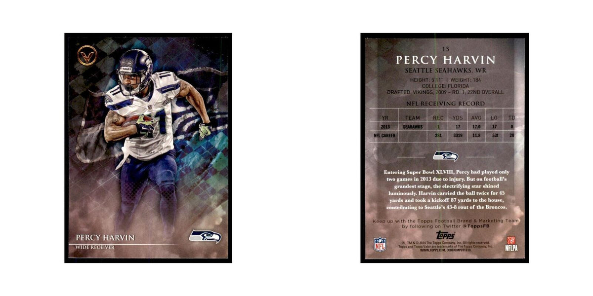 2014 Topps Valor Percy Harvin Football Cards #15
