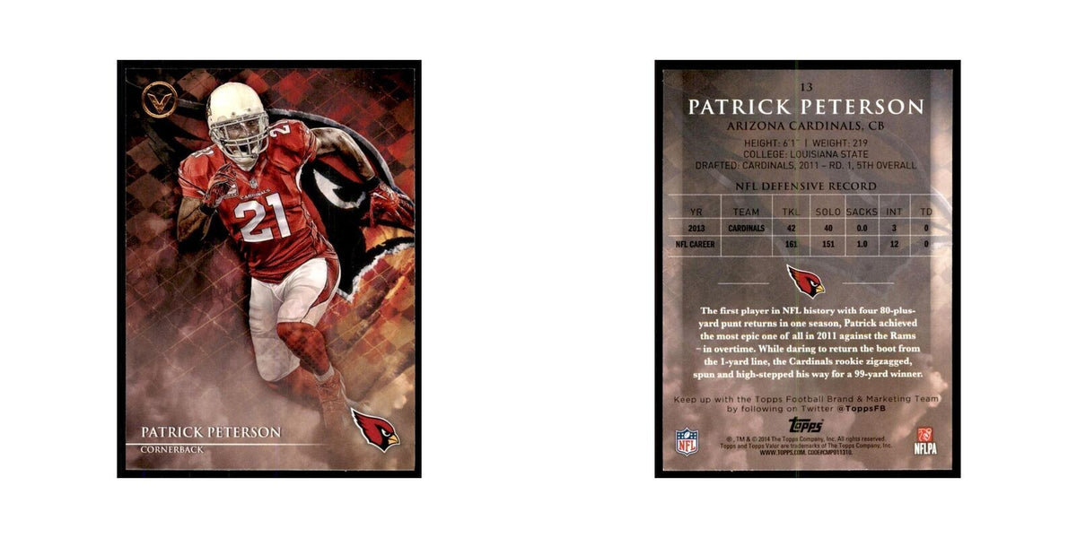 2014 Topps Valor Patrick Peterson Football Cards #13