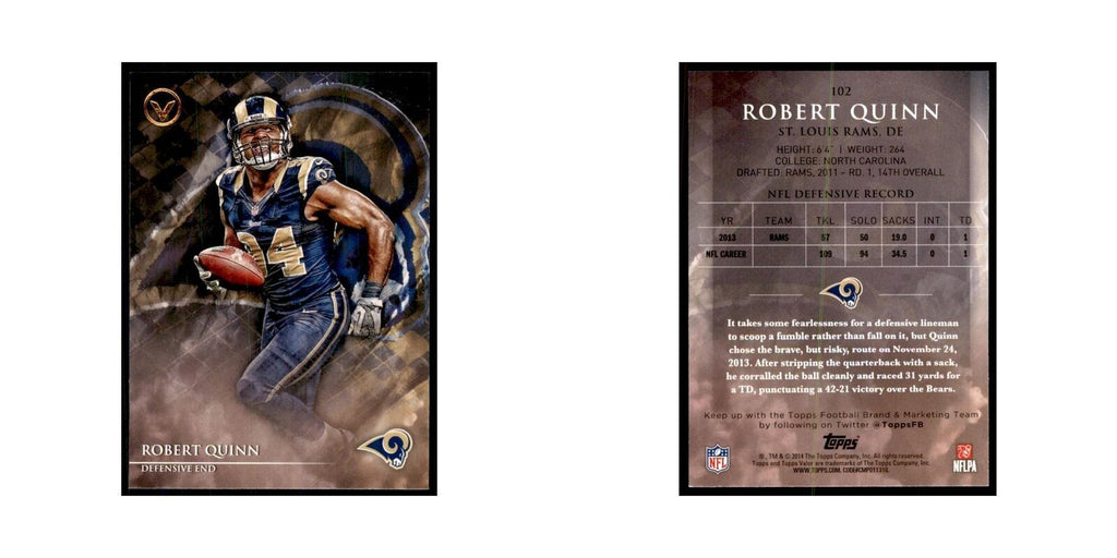 2014 Topps Valor Robert Quinn Football Cards #102