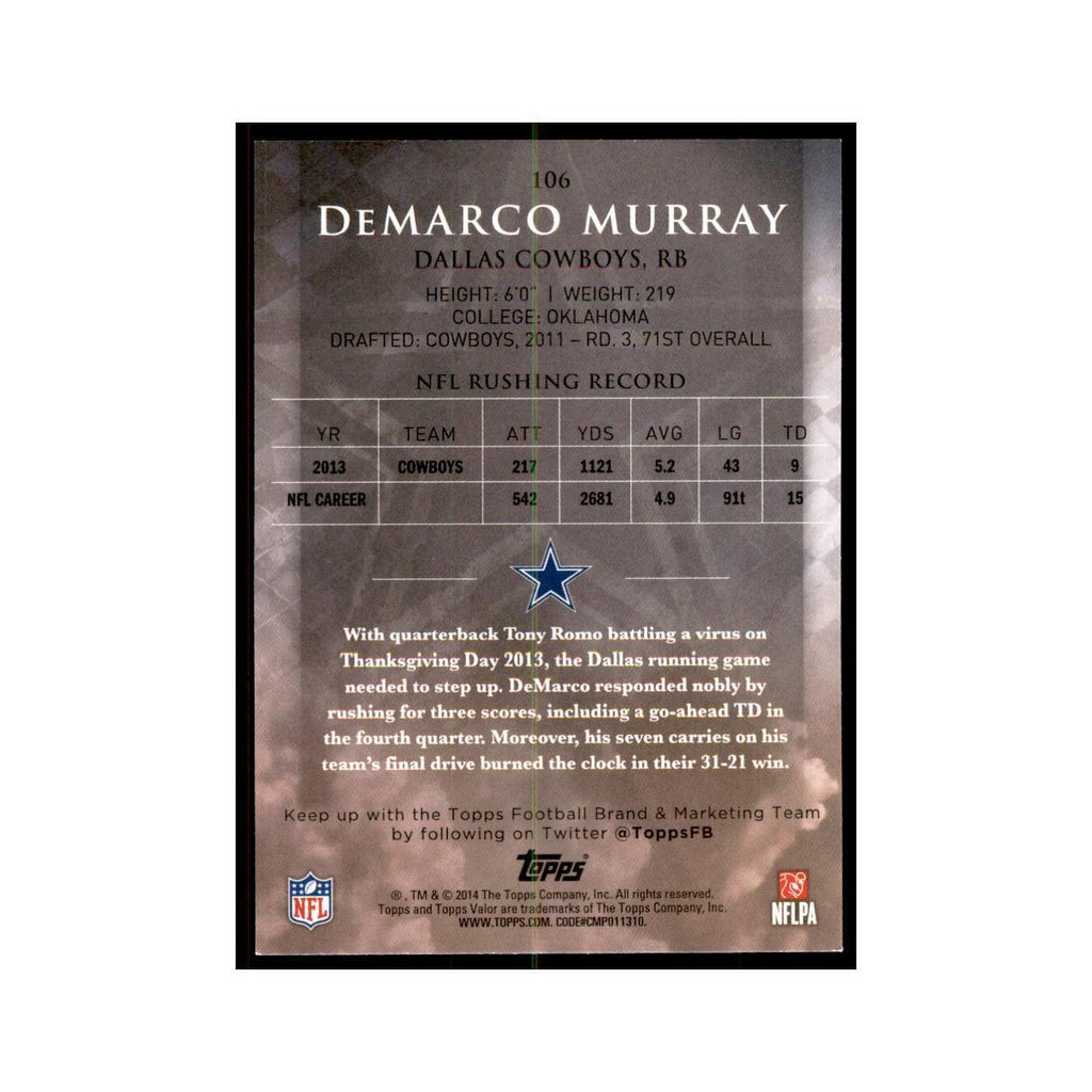 2014 Topps Valor DeMarco Murray Football Cards #106