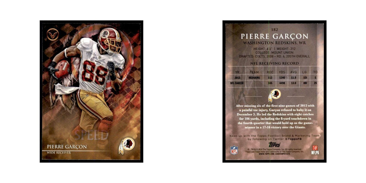 2014 Topps Valor Pierre Garcon Football Cards #182