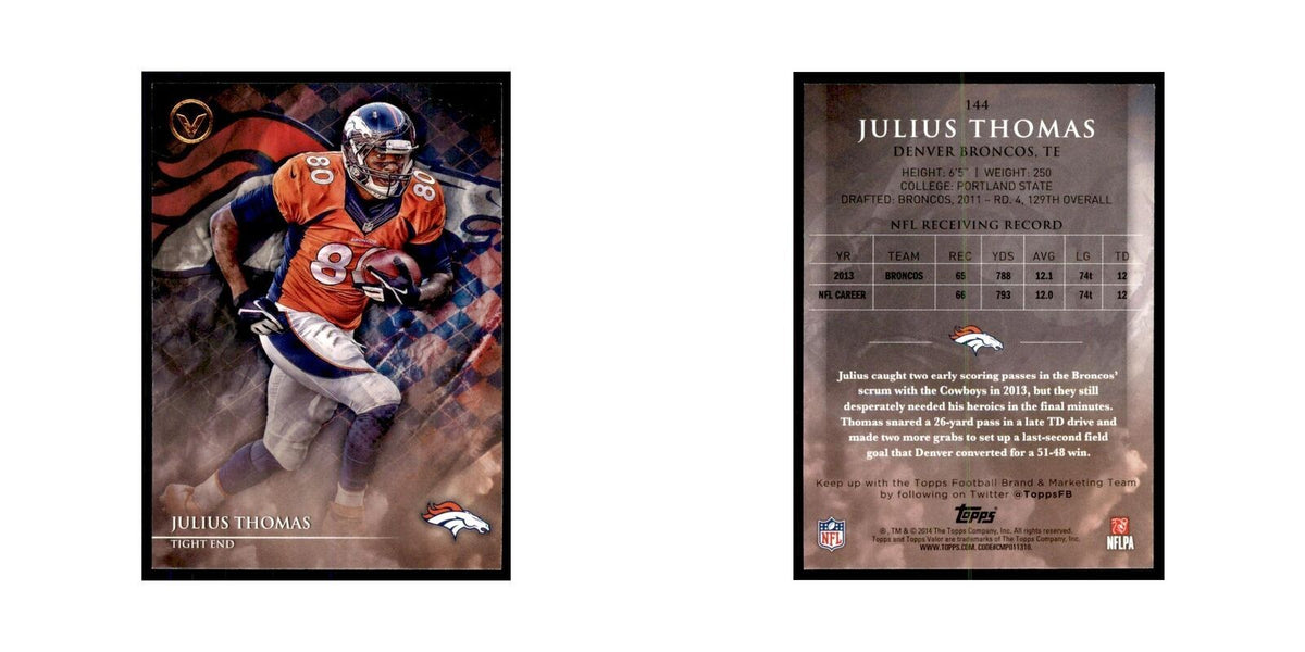 2014 Topps Valor Julius Thomas Football Cards #144