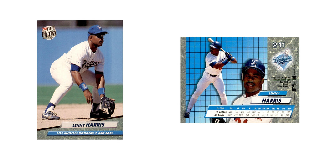 1992 Fleer Ultra Lenny Harris Baseball Cards #211