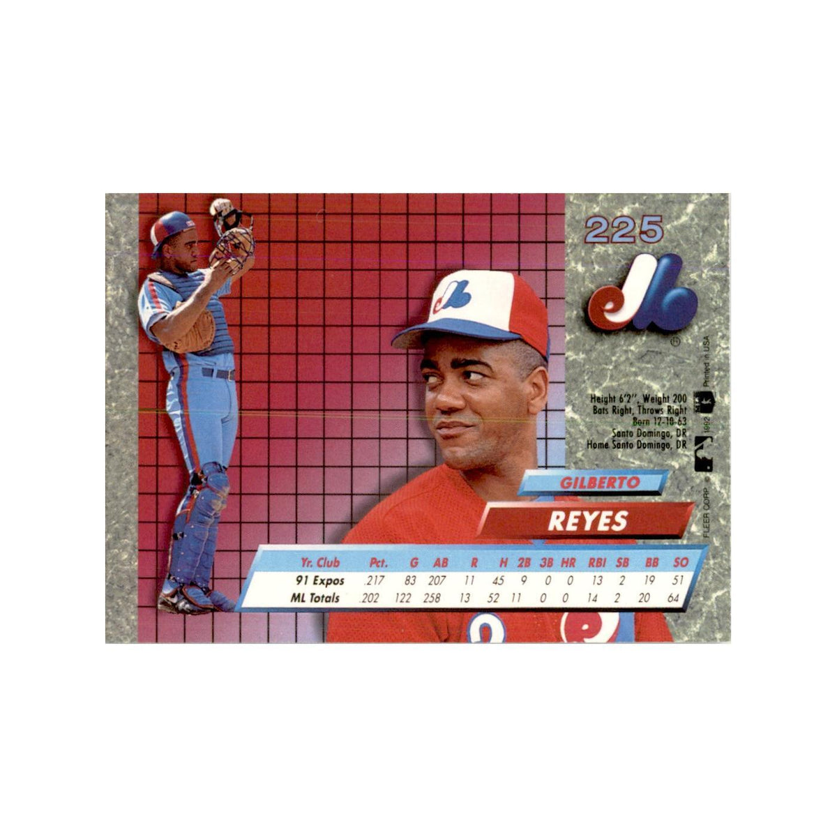 1992 Fleer Ultra Gilberto Reyes Baseball Cards #225