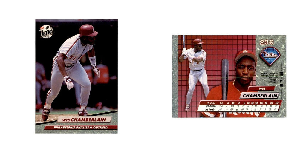 1992 Fleer Ultra Wes Chamberlain Baseball Cards #239