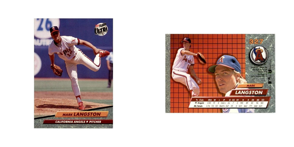 1992 Fleer Ultra Mark Langston Baseball Cards #327