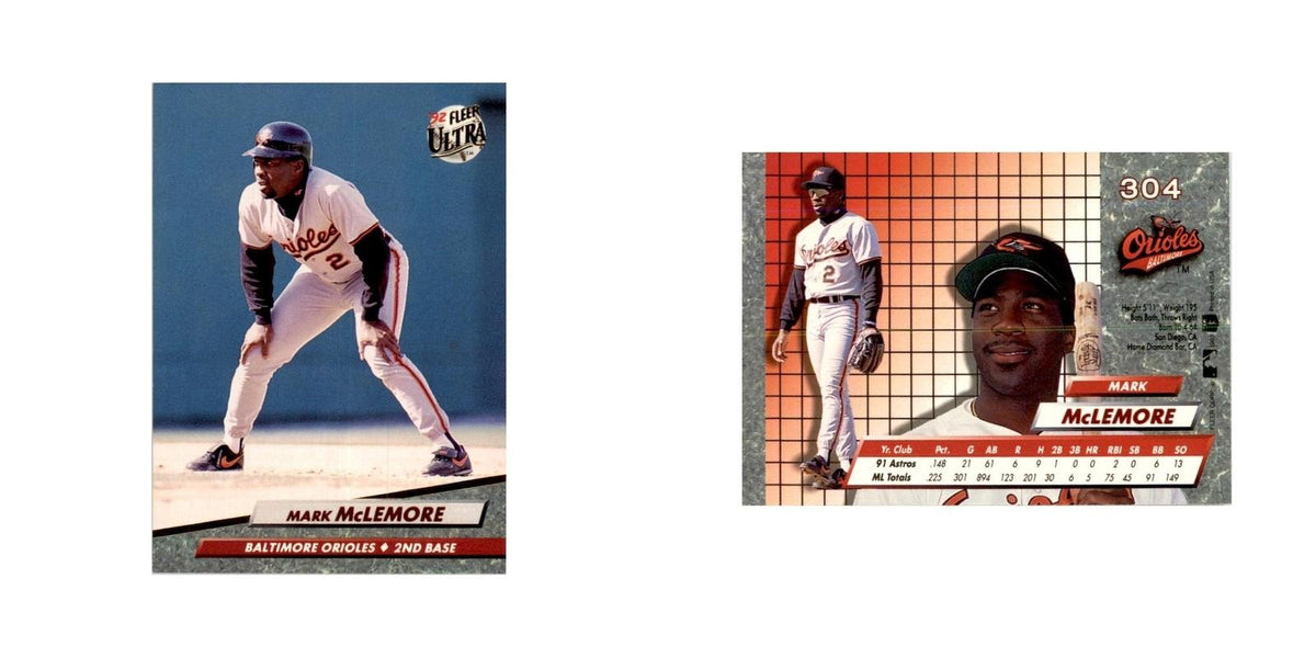1992 Fleer Ultra Mark McLemore Baseball Cards #304