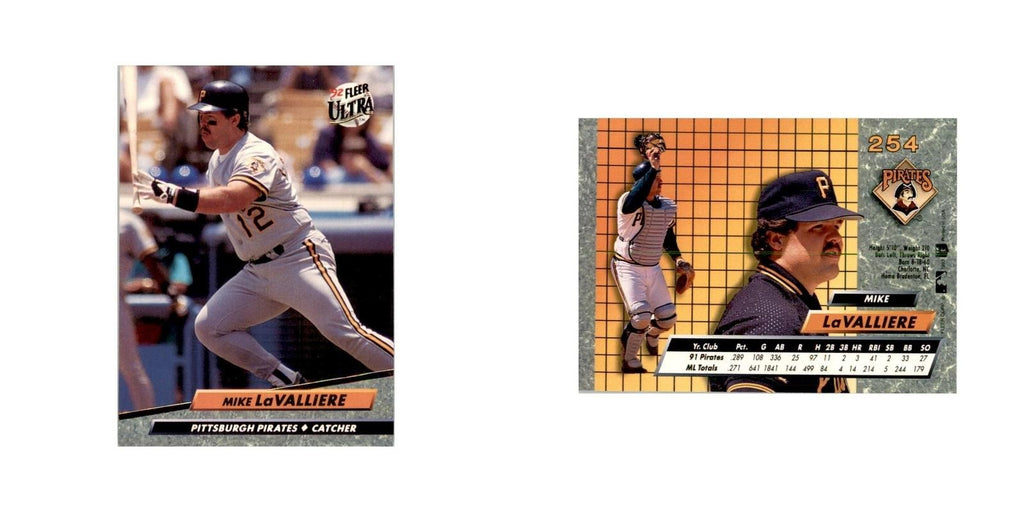 1992 Fleer Ultra Mike LaValliere Baseball Cards #254