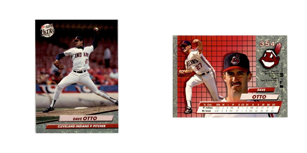 1992 Fleer Ultra Dave Otto Baseball Cards #354