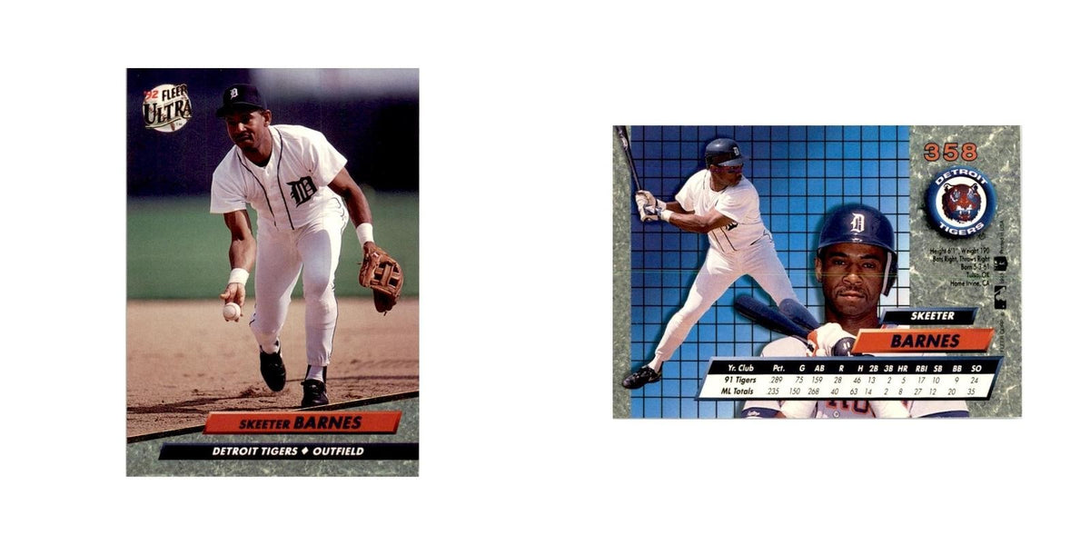 1992 Fleer Ultra Skeeter Barnes Baseball Cards #358