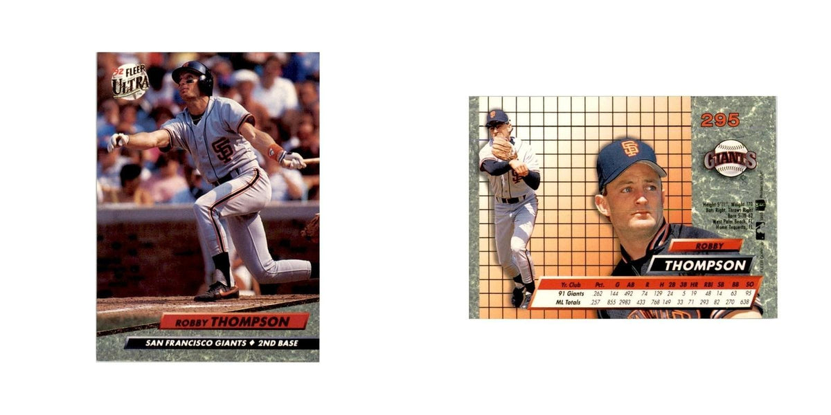 1992 Fleer Ultra Robby Thompson Baseball Cards #295