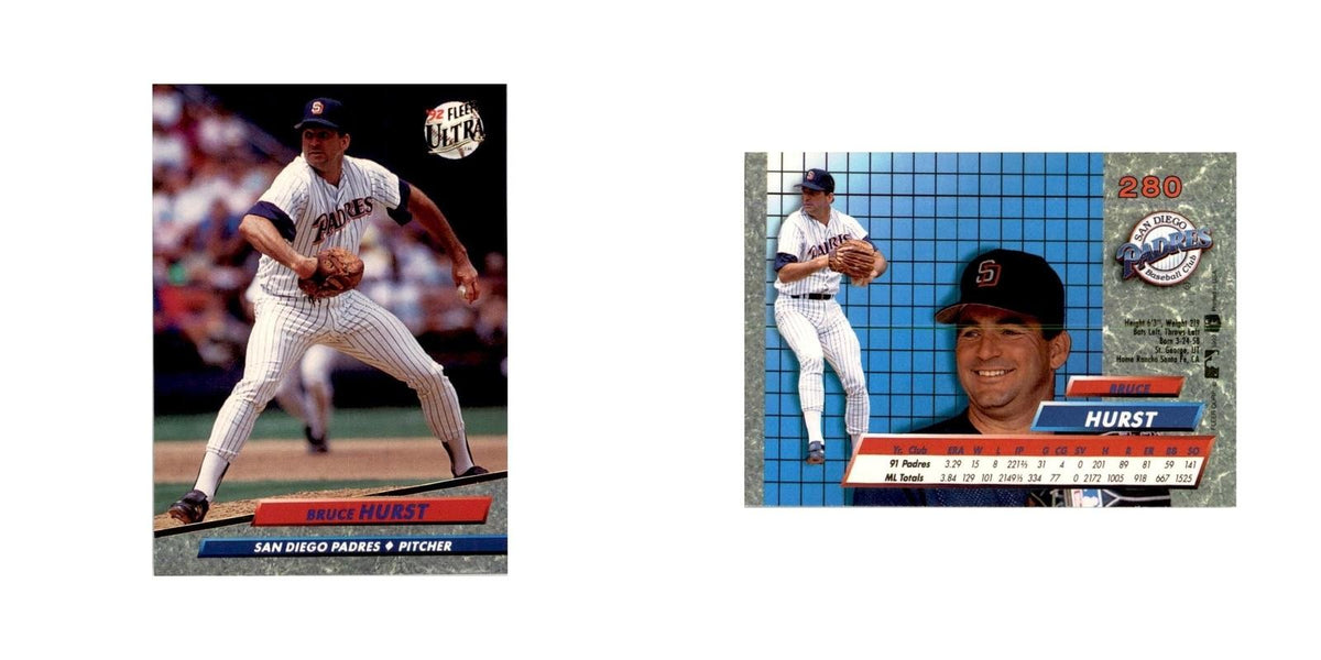 1992 Fleer Ultra Bruce Hurst Baseball Cards #280