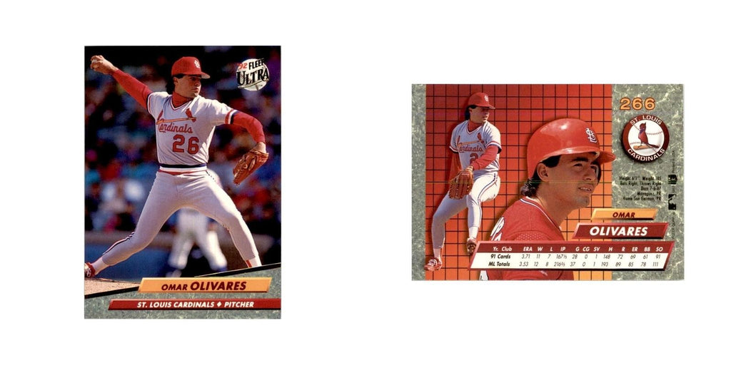 1992 Fleer Ultra Omar Olivares Baseball Cards #266
