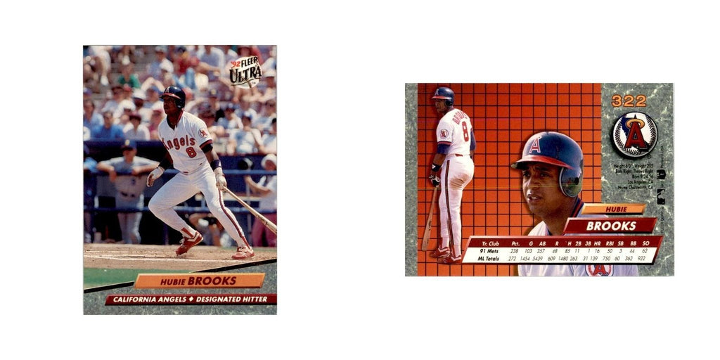1992 Fleer Ultra Hubie Brooks Baseball Cards #322