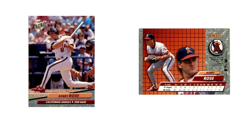 1992 Fleer Ultra Bobby Rose Baseball Cards #330