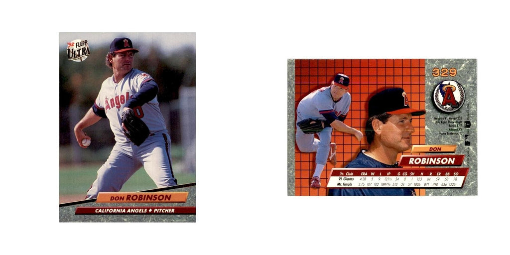 1992 Fleer Ultra Don Robinson Baseball Cards #329