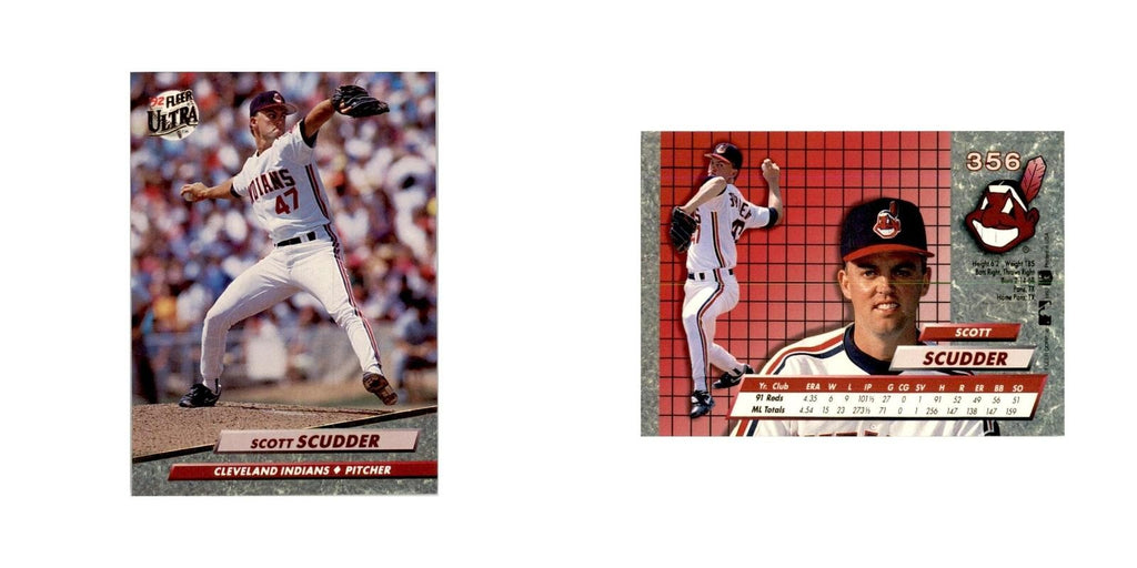 1992 Fleer Ultra Scott Scudder Baseball Cards #356