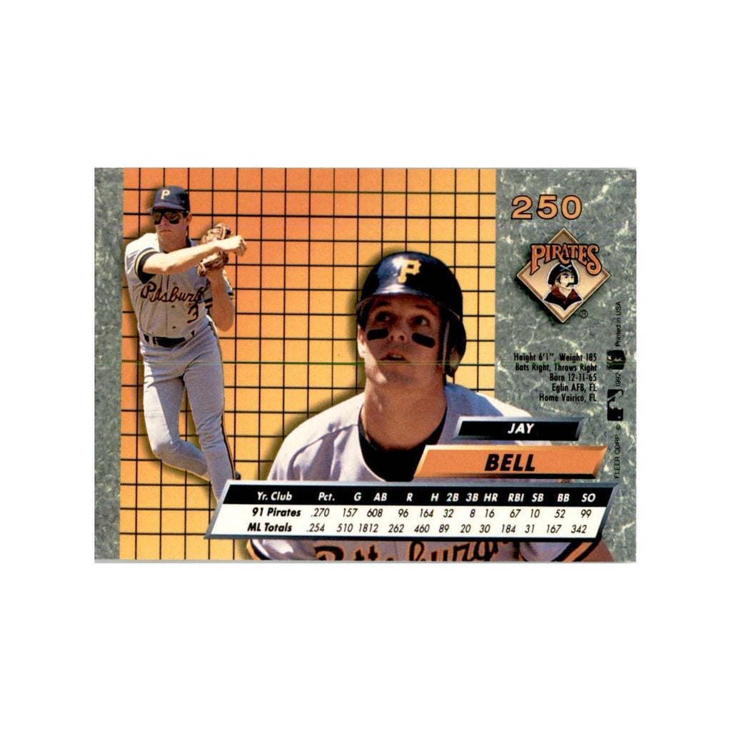 1992 Fleer Ultra Jay Bell Baseball Cards #250