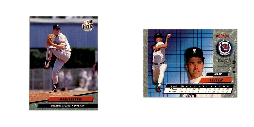 1992 Fleer Ultra Mark Leiter Baseball Cards #366