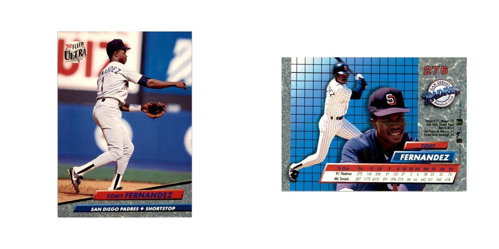 1992 Fleer Ultra Tony Fernandez Baseball Cards #276