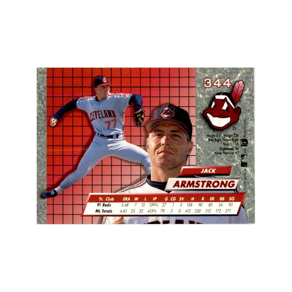 1992 Fleer Ultra Jack Armstrong Baseball Cards #344