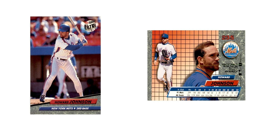 1992 Fleer Ultra Howard Johnson Baseball Cards #235