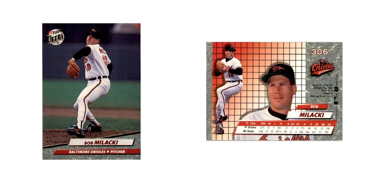 1992 Fleer Ultra Bob Milacki Baseball Cards #306