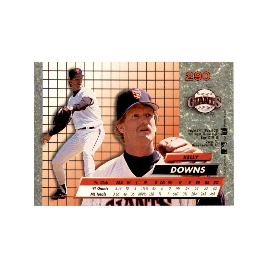 1992 Fleer Ultra Kelly Downs Baseball Cards #290