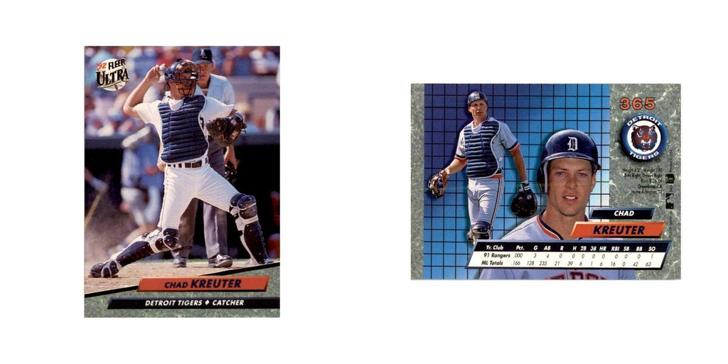 1992 Fleer Ultra Chad Kreuter Baseball Cards #365