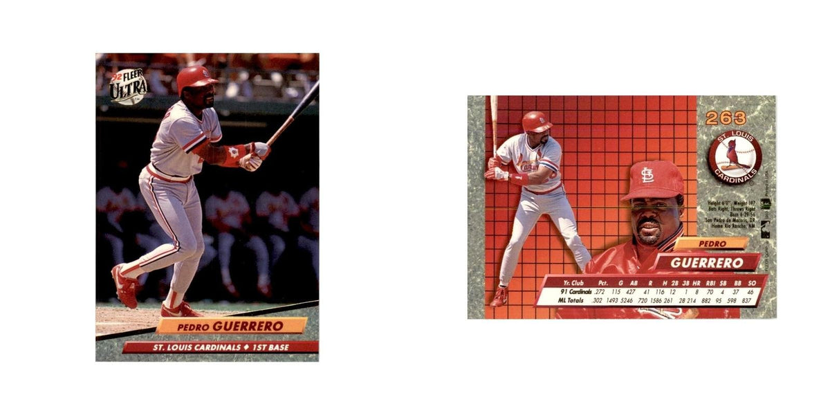 1992 Fleer Ultra Pedro Guerrero Baseball Cards #263