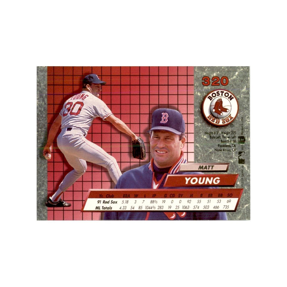 1992 Fleer Ultra Matt Young Baseball Cards #320