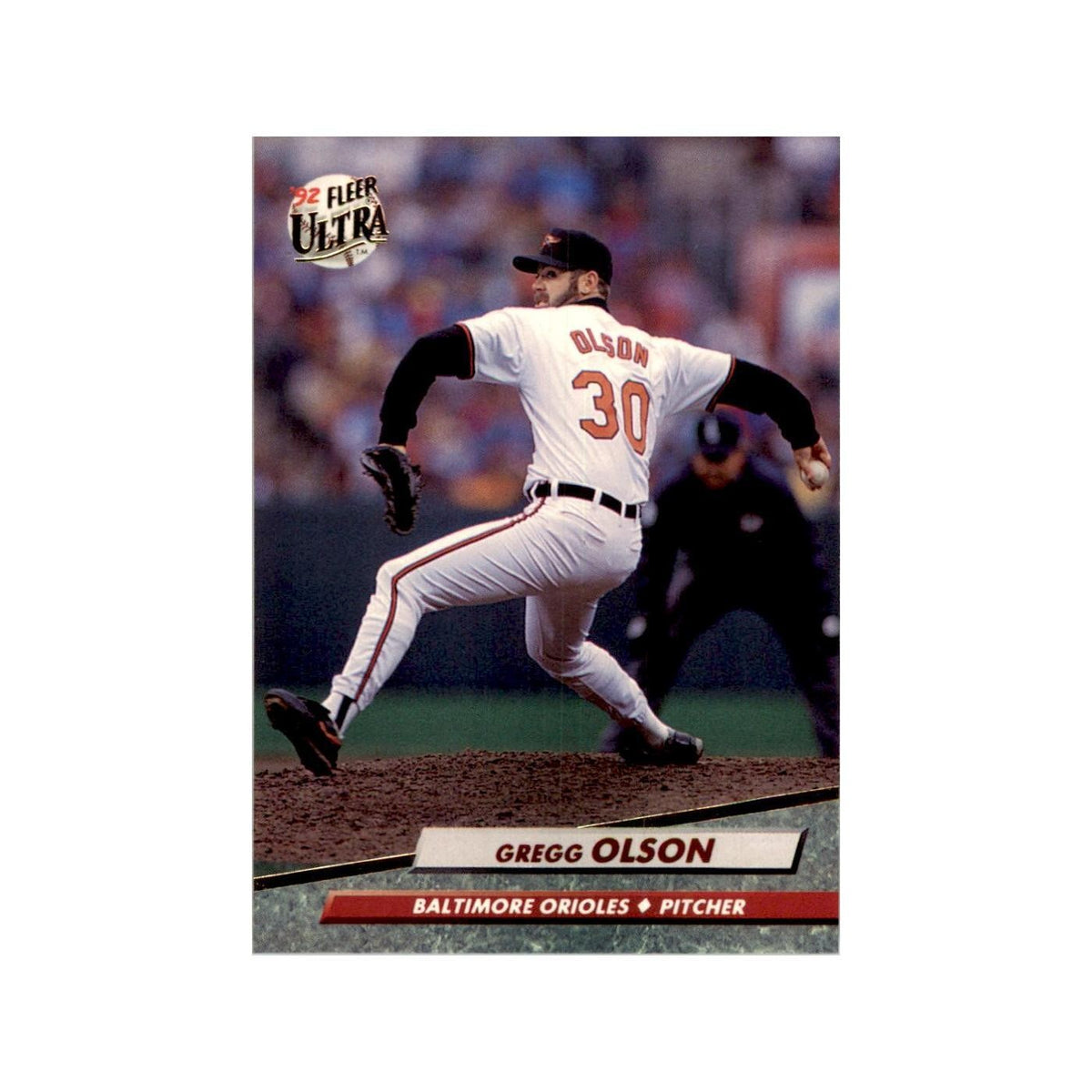 1992 Fleer Ultra Gregg Olson Baseball Cards #307