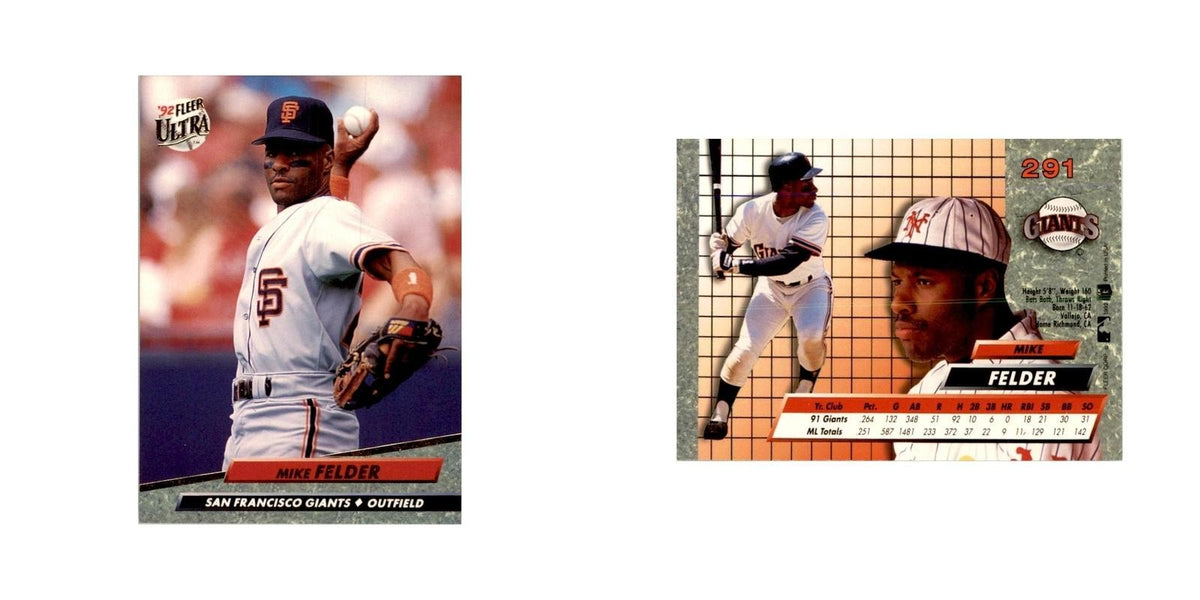 1992 Fleer Ultra Mike Felder Baseball Cards #291
