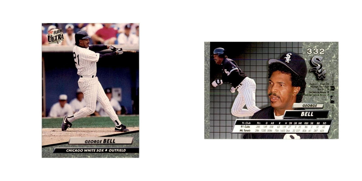 1992 Fleer Ultra George Bell Baseball Cards #332