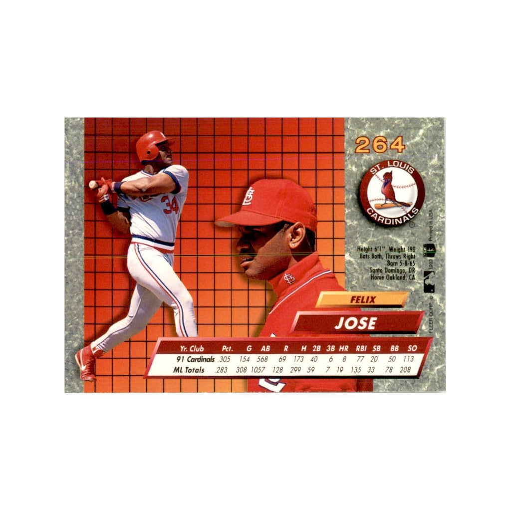 1992 Fleer Ultra Felix Jose Baseball Cards #264