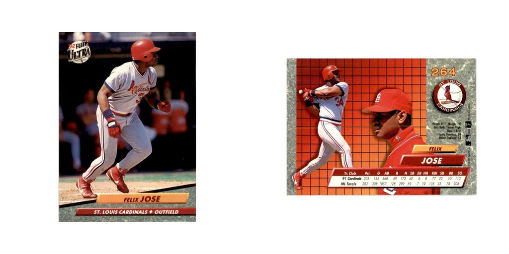 1992 Fleer Ultra Felix Jose Baseball Cards #264