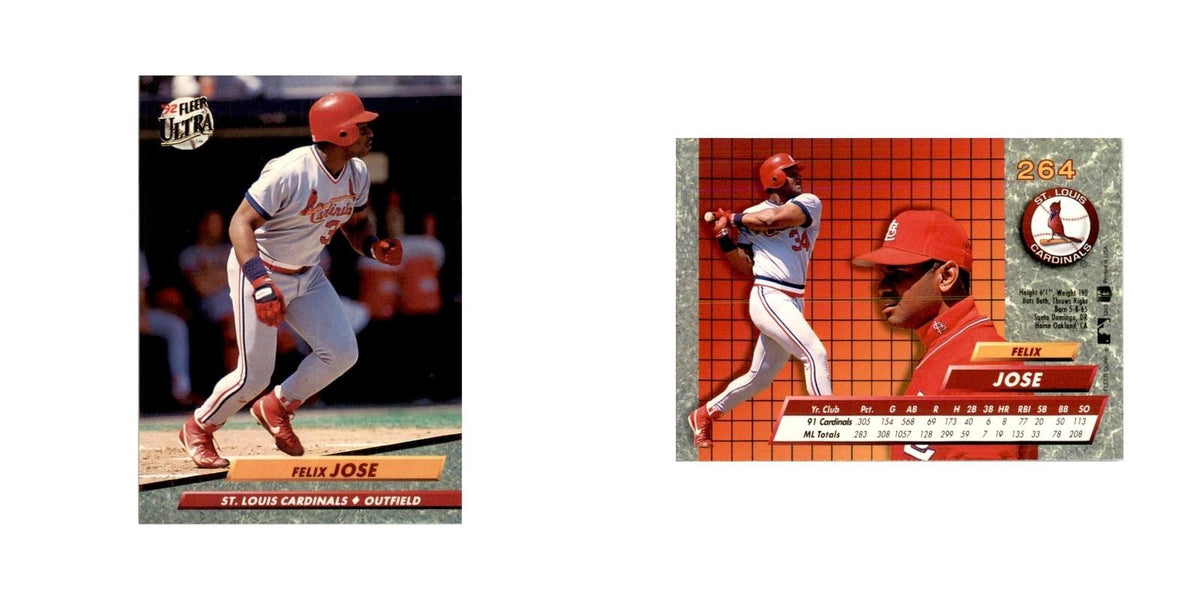 1992 Fleer Ultra Felix Jose Baseball Cards #264