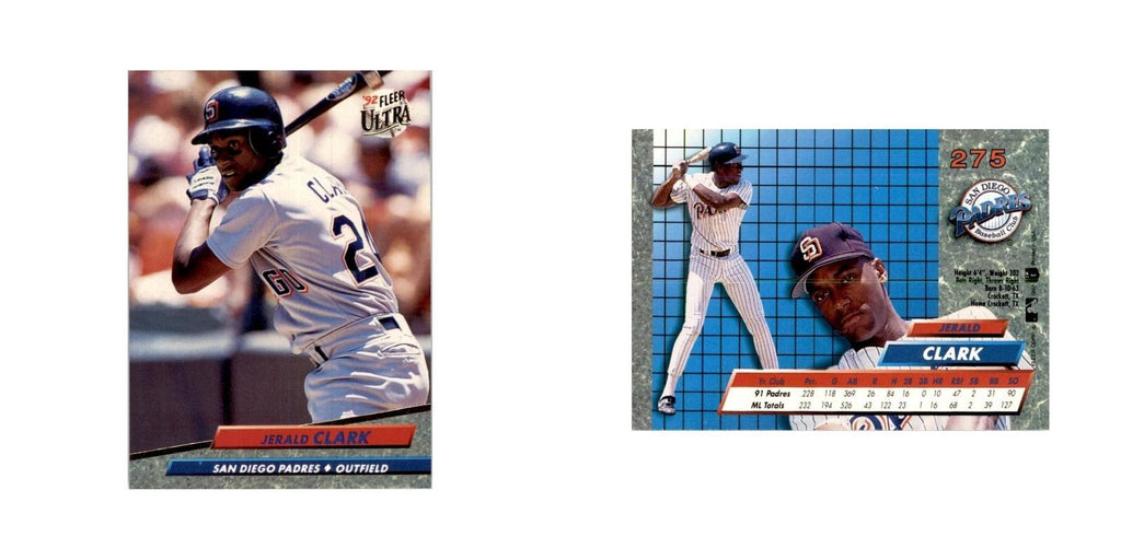 1992 Fleer Ultra Jerald Clark Baseball Cards #275
