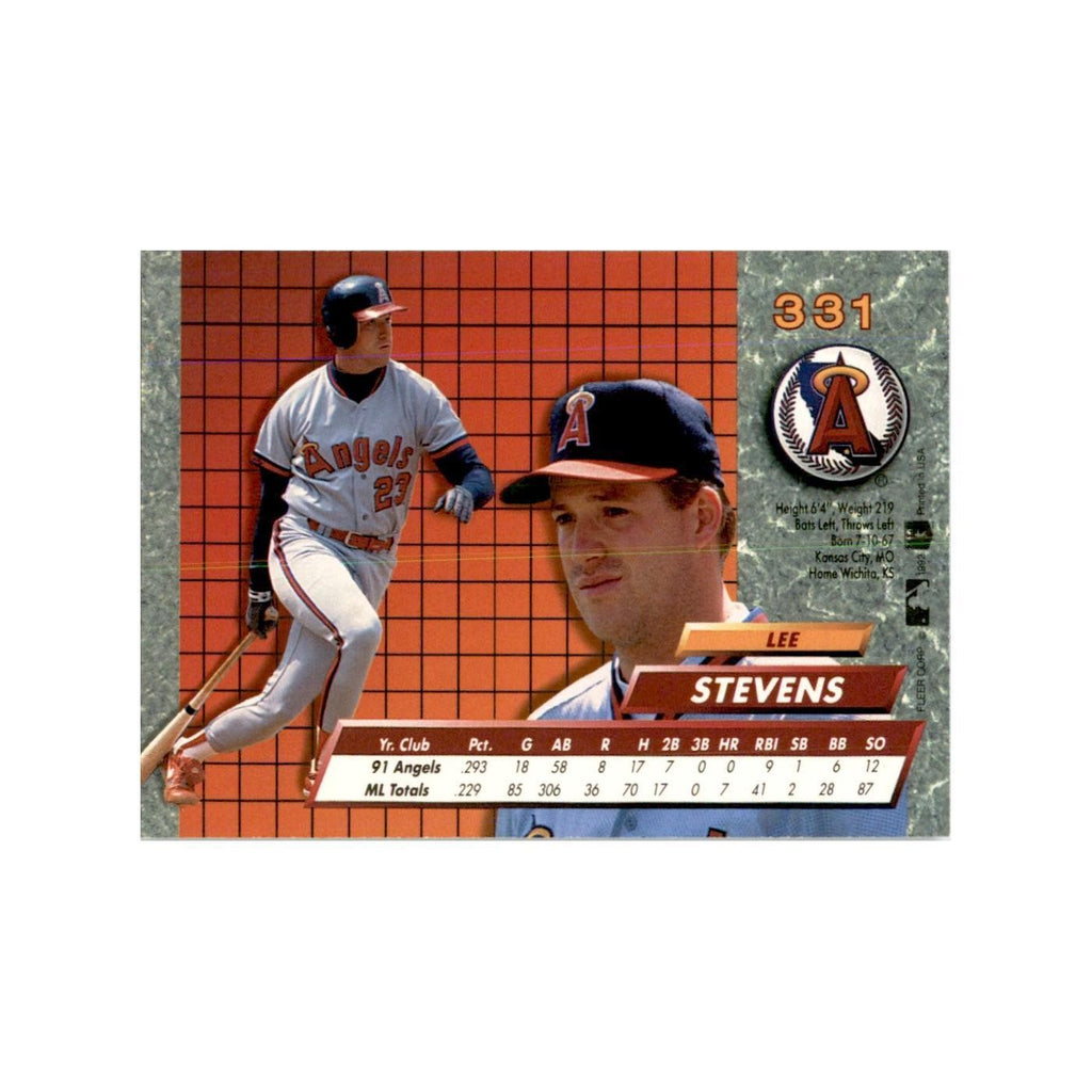 1992 Fleer Ultra Lee Stevens Baseball Cards #331