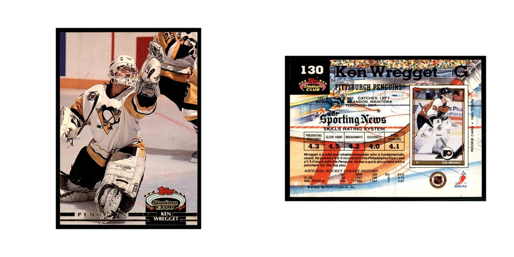 1992 Stadium Club Ken Wregget Hockery Cards #130